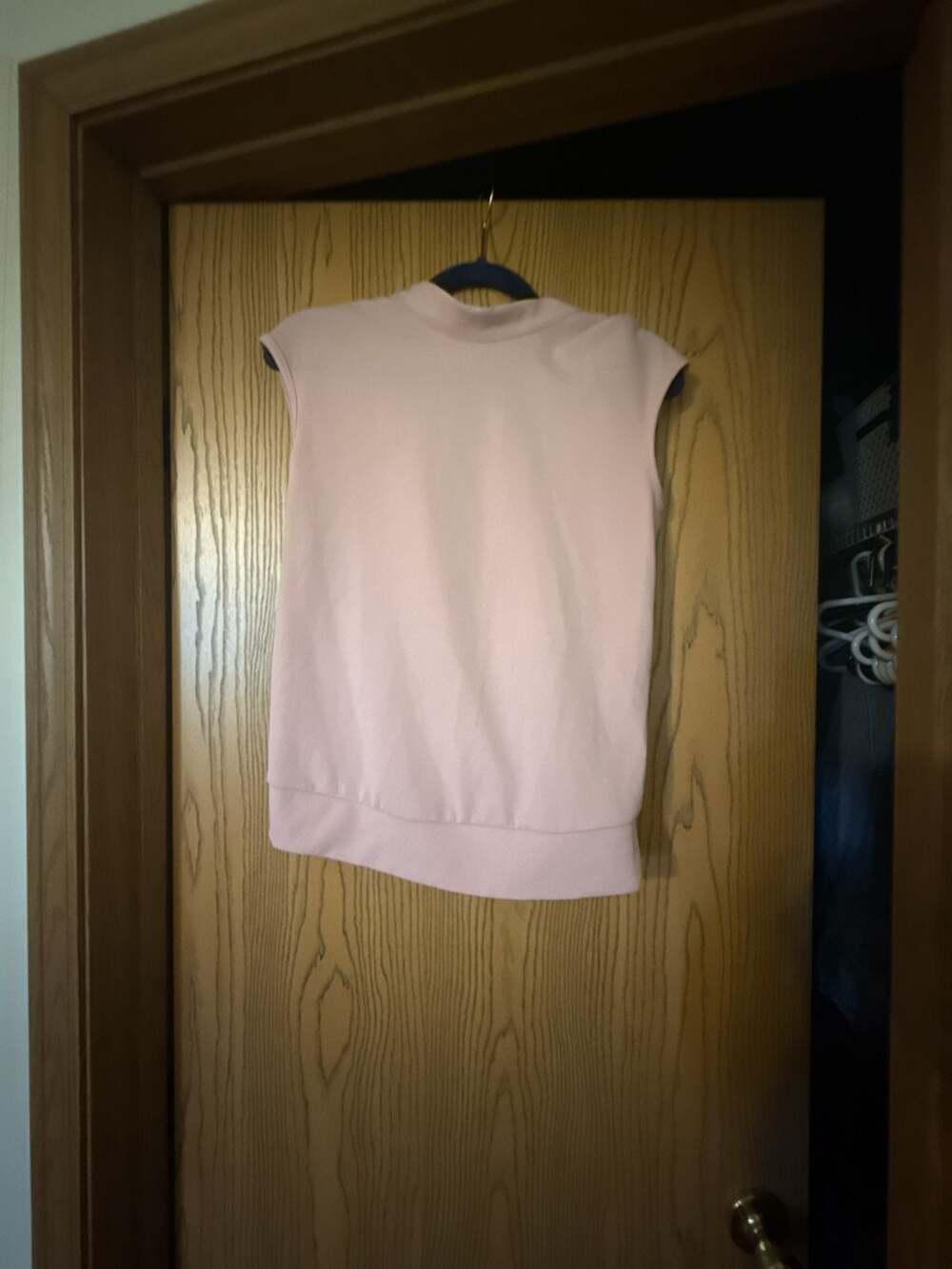 Sweet Pea for New York & Company by Stacy Frati Pink Mock Neck Tie Back Top XS